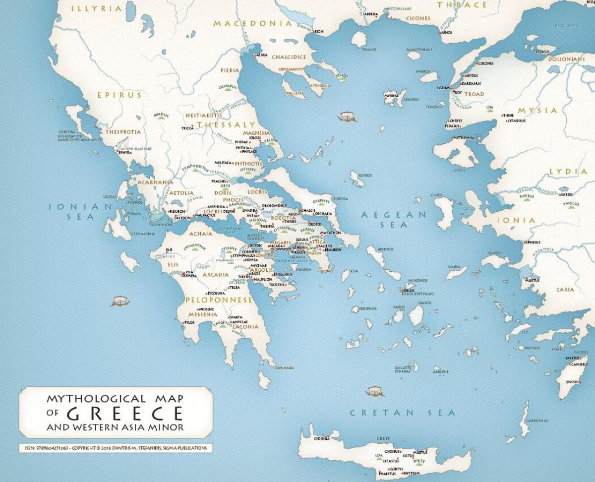 Mapa histórico de Grecia